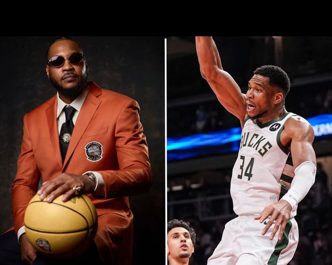 "Let's work"- Carmelo Anthony agrees to mentor Giannis Antetokounmpo for Bucks star's 2nd title run