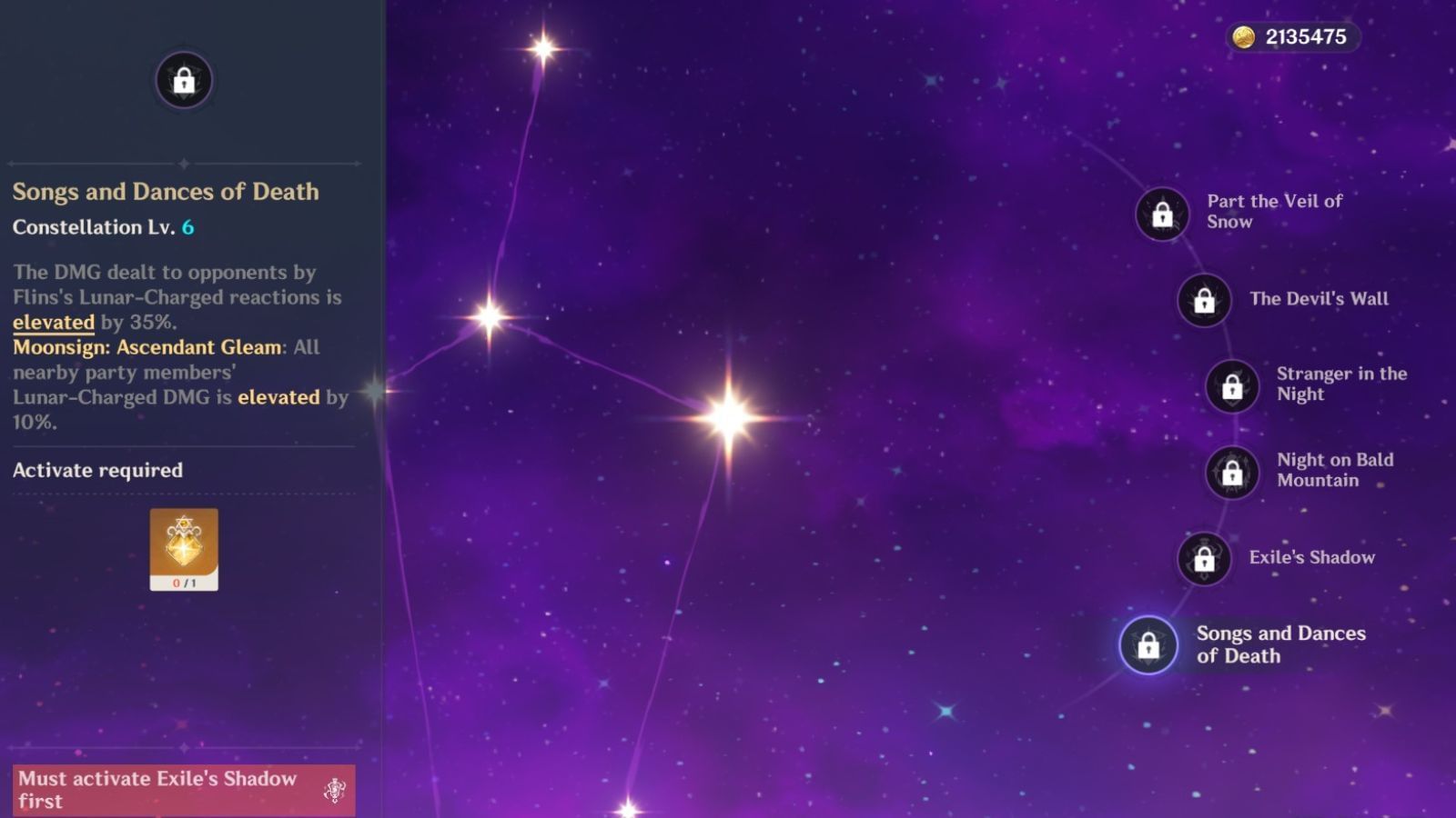Flins&#039; constellation 6 in-game (Image via HoYoverse)