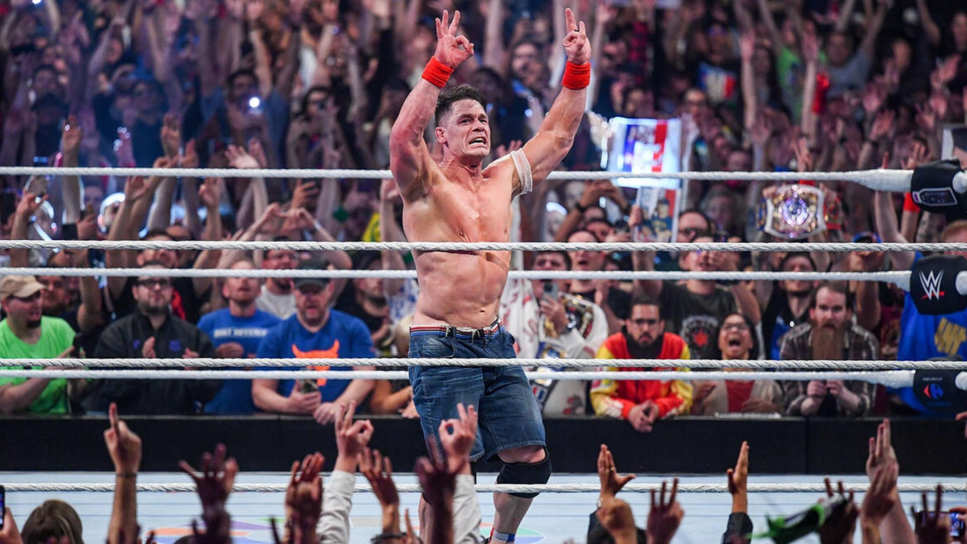 John Cena at Clash in Paris! [Image credit: WWE.com]