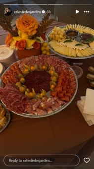 Celeste, Oilers' Leon Draisaitl's wife, Insta story - @ celestedesjardins