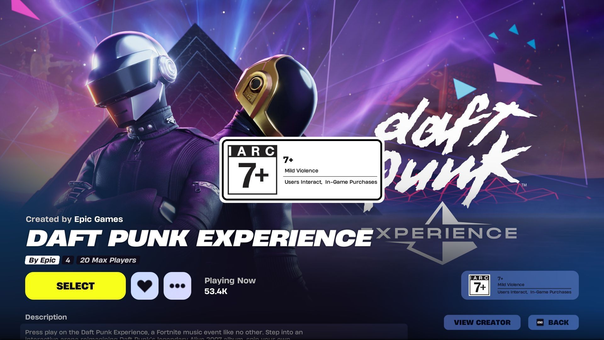 Join the Fortnite Daft Punk Live event from the event banner (Image via Sportskeeda Gaming || Epic Games)
