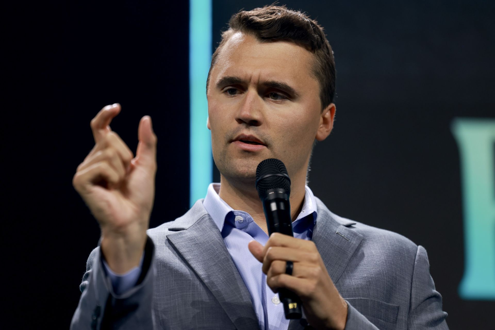 Presidential Candidate Donald Trump Addresses Turning Point USA Summit - Source: Getty