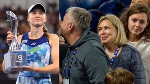 PICTURES: Elena Rybakina's father Andrey makes rare appearance with her sister Anna as duo enjoy rugby outing in Kazakh's absence