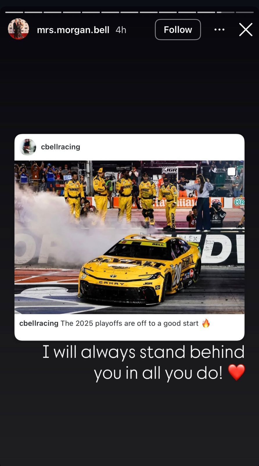 (Source: Morgan Bell/Instagram)