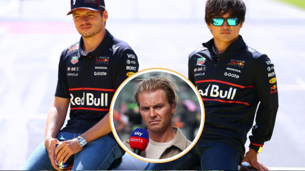 Max Verstappen, Yuki Tsunoda, and Nico Rosberg