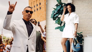 IN PICS: Steve Sarkisian's wife Loreal drips in diamond while showing off stylish all-white look in Texas vs. San Jose State game