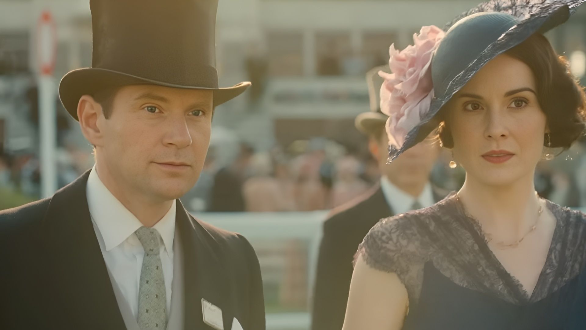 Henry Talbot and Lady Mary Crawley together in Downton Abbey: The Grand Finale. (Image via Focus Features)