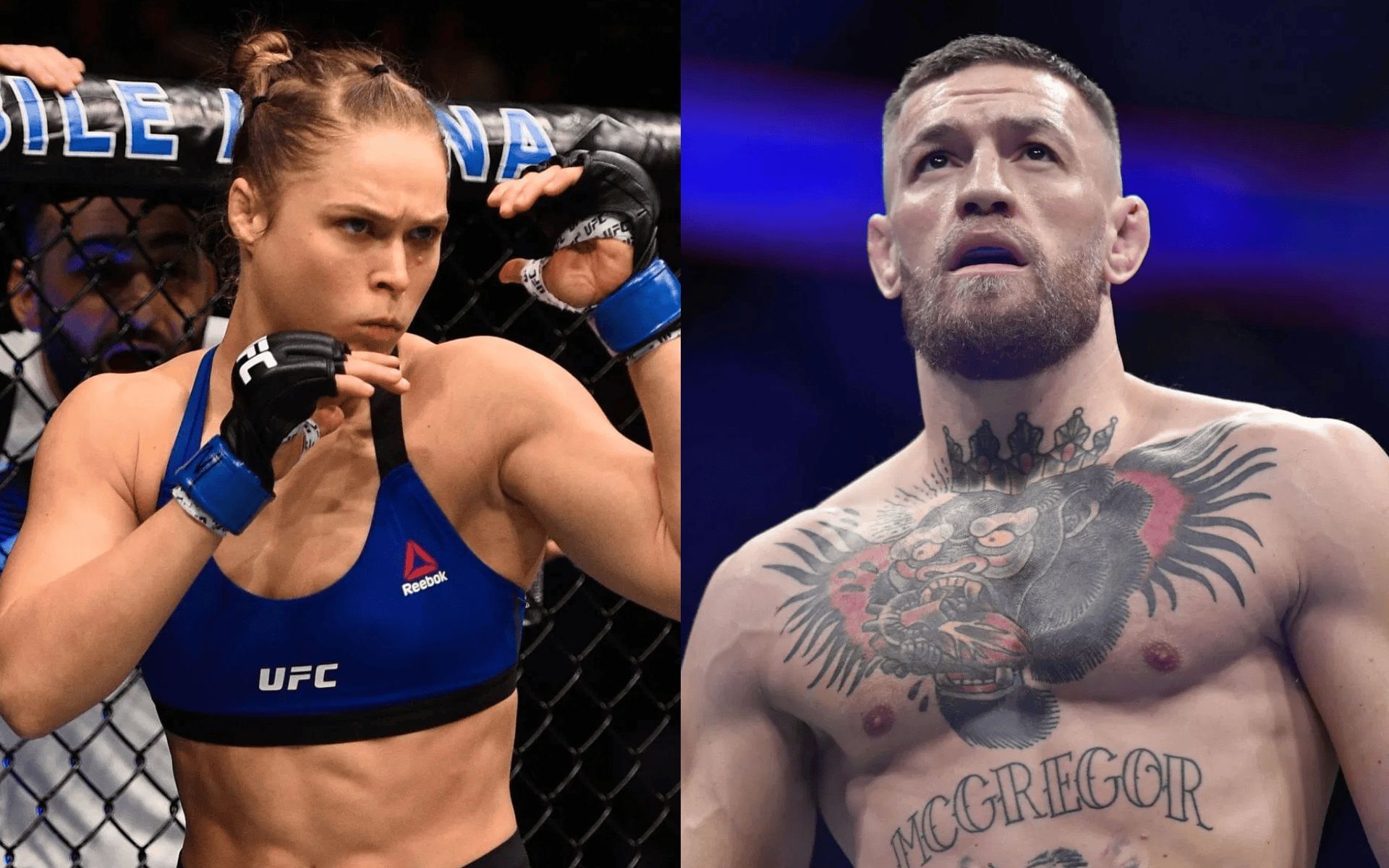 A UFC legend talks about potential Ronda Rousey (left) fight at UFC White House event amid Conor McGregor (right) bout discussions. [Images courtesy: Getty]