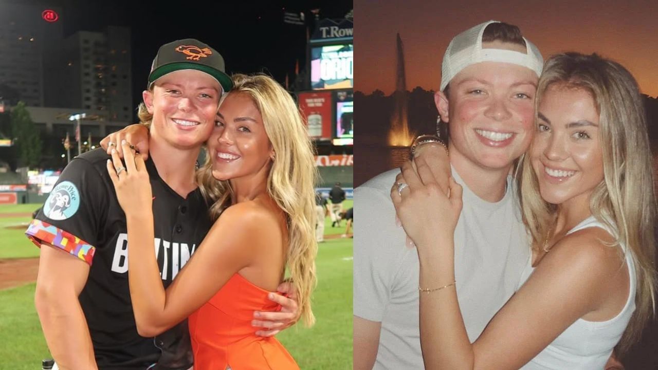 Jackson Holliday and his wife, Chloe (Images from - Instagram.com/@chloehollidayyy)
