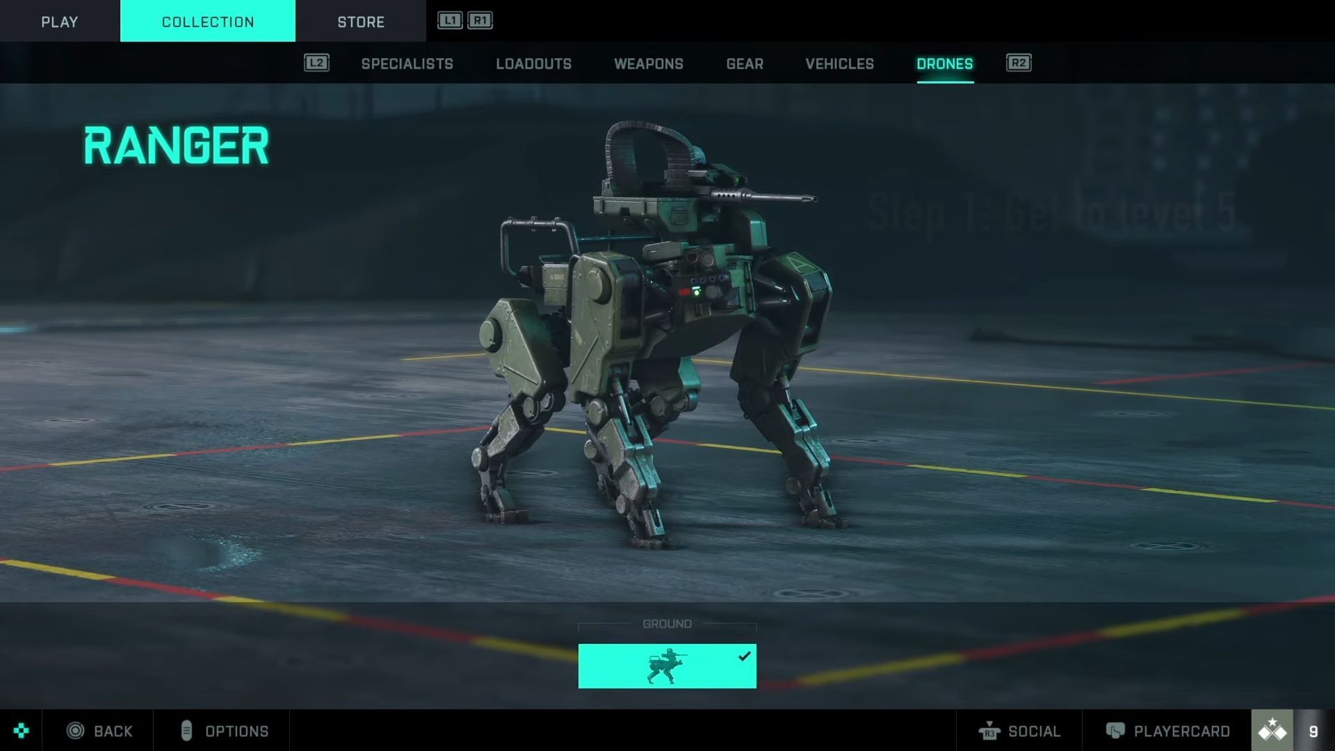 The Ranger in Battlefield 2042 is found in the Drones tab (Image via EA)