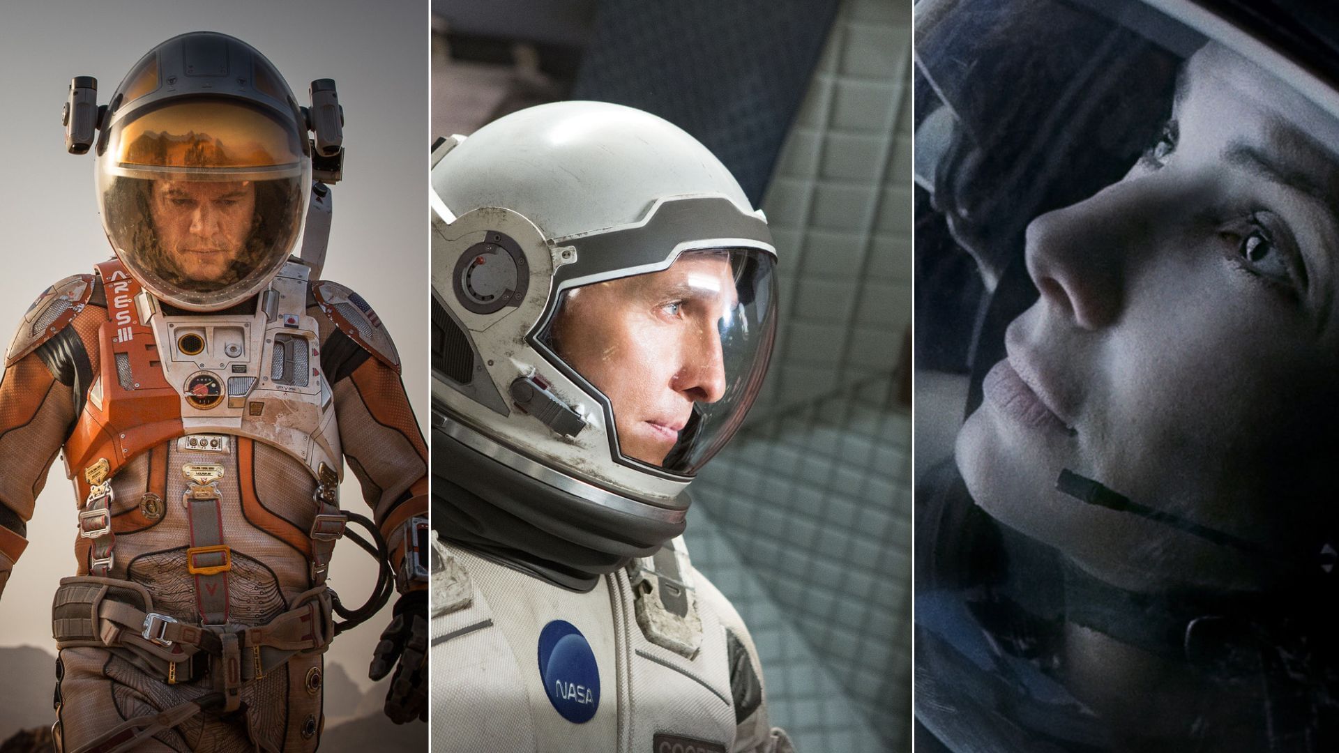 The Martian, Interstellar, Gravity 