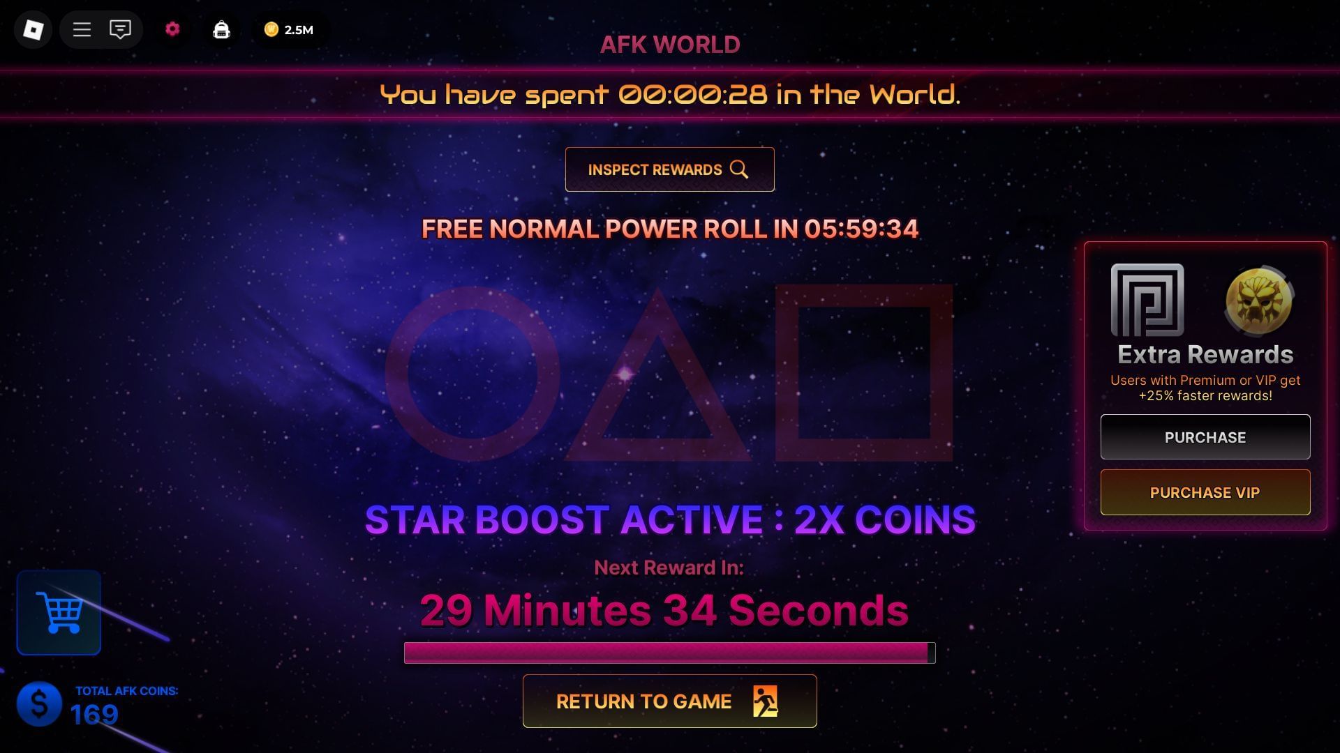 The AFK World (Image via Roblox)