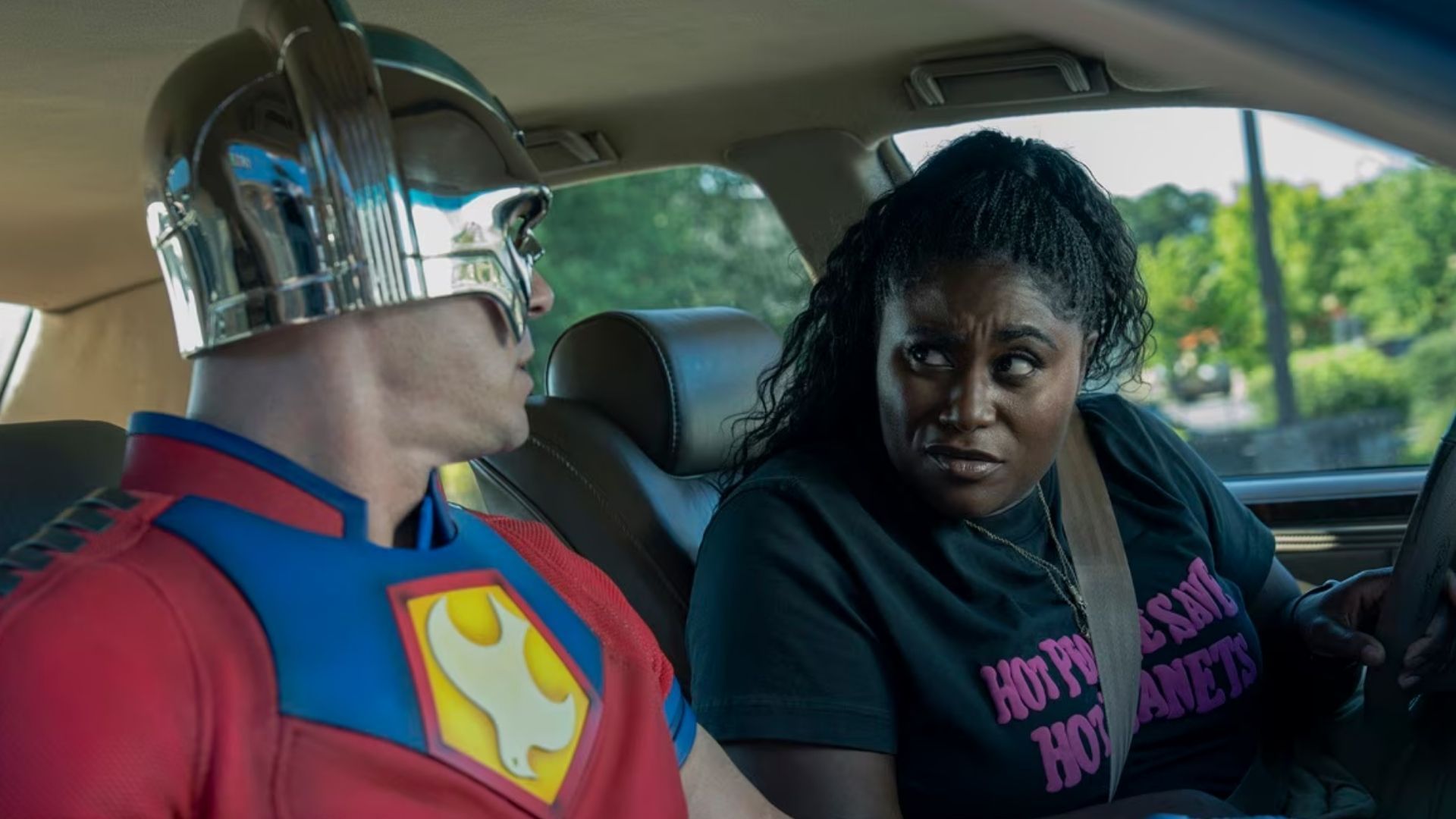Peacemaker and Leota Adebayo (Image via HBO Max)