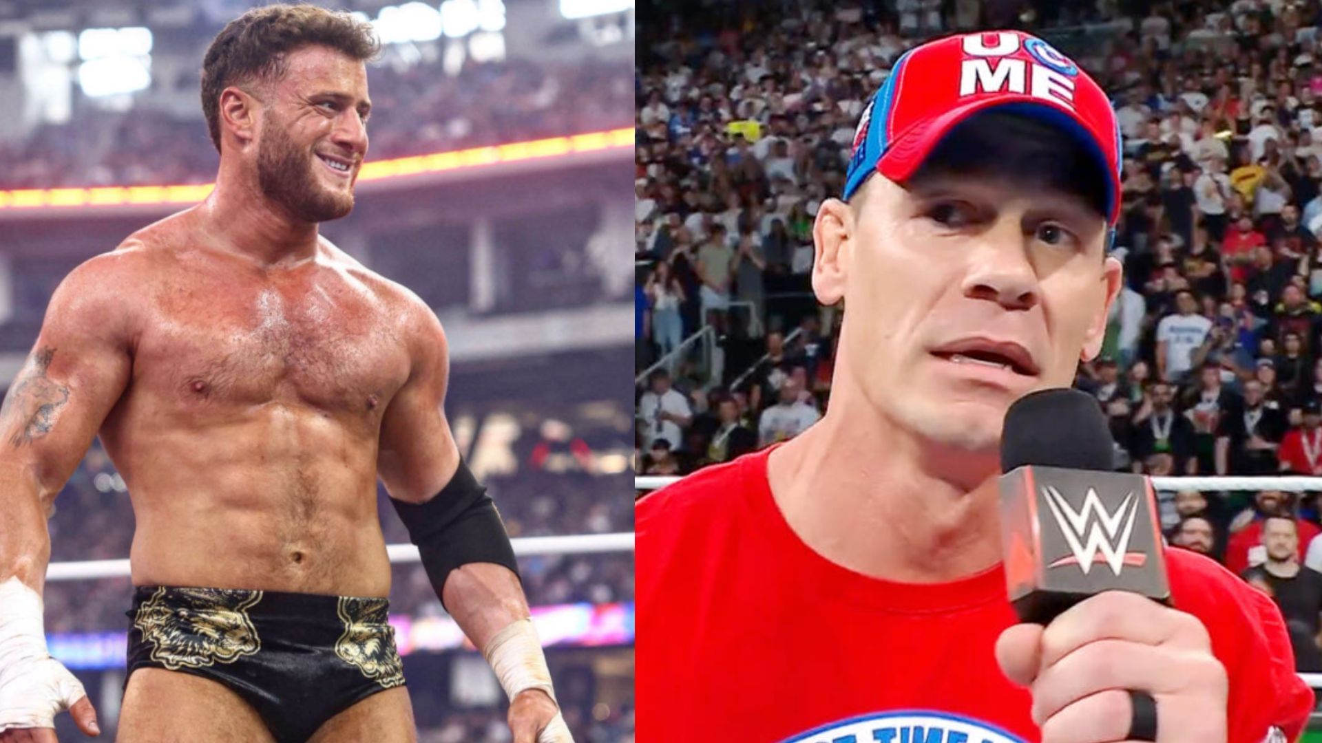Former AEW Champion MJF (left) / Former WWE Champion John Cena (right) [Image Credits: MJF