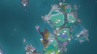 Locations of all Wasteland Wild Hunt enemies in Lempo Isle (Image via Sportskeeda Gaming || HoYoverse)