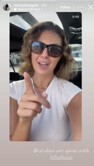 Still taken from Hair By Linda Gatt’s Instagram Story _ Source: Instagram/@hairbylindagatt