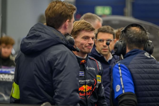 How did Max Verstappen fare on the first day of him taking part in the Nurburgring Endurance Series?