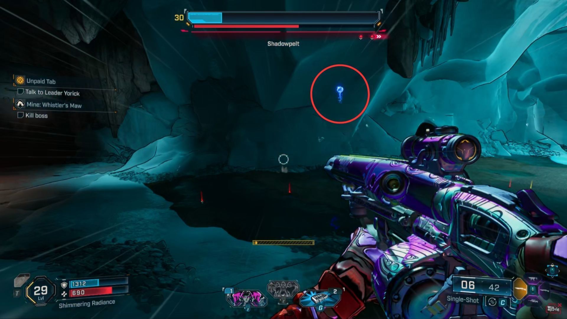 The slow traveling electric projectile can break your shield in one hit (Image via 2K)