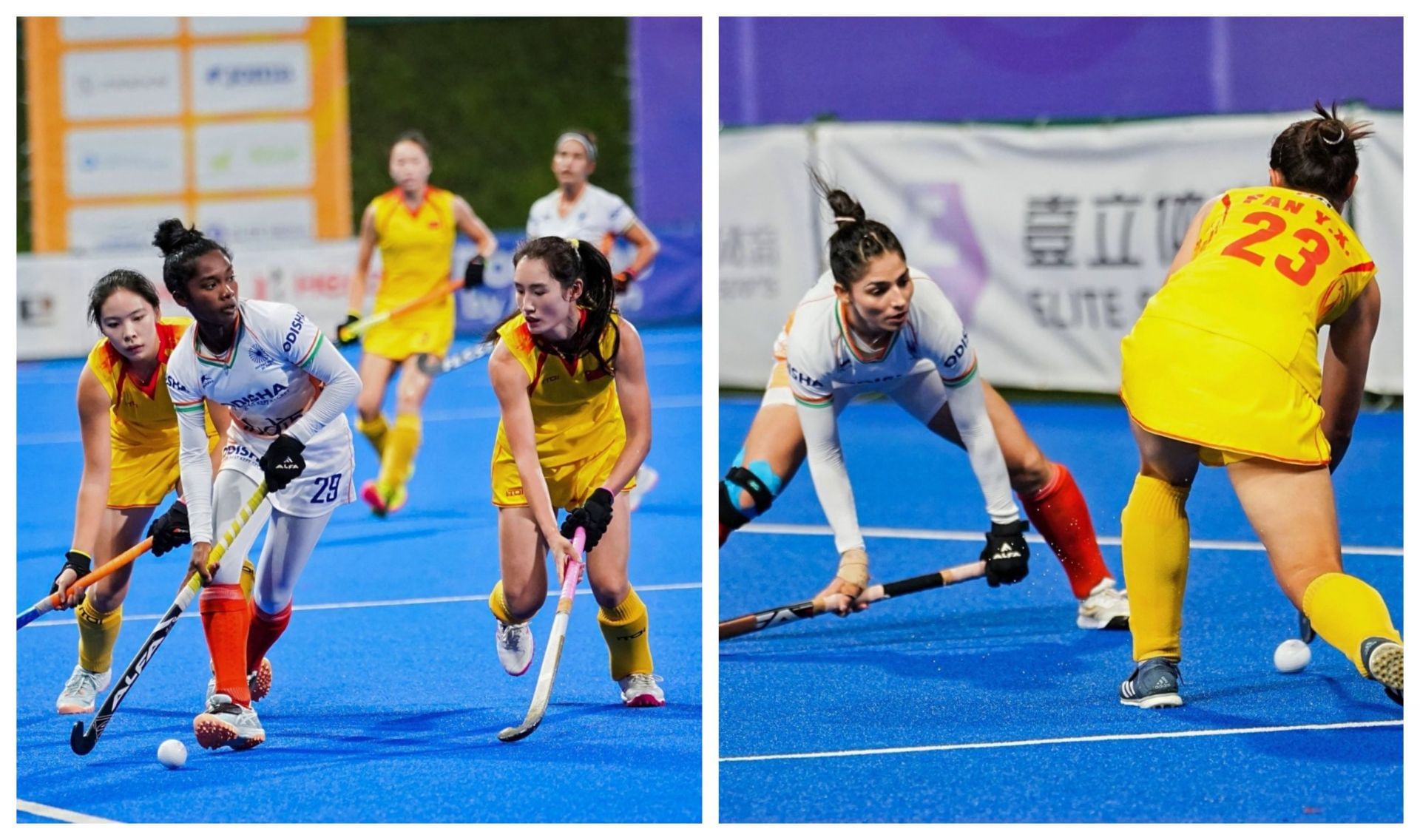 India remain in the hunt for a place in the finals of the women
