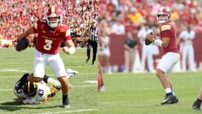 "This is the moment you live for": Iowa State QB Rocco Becht exhilarated after massive win over rival Iowa in Week 2