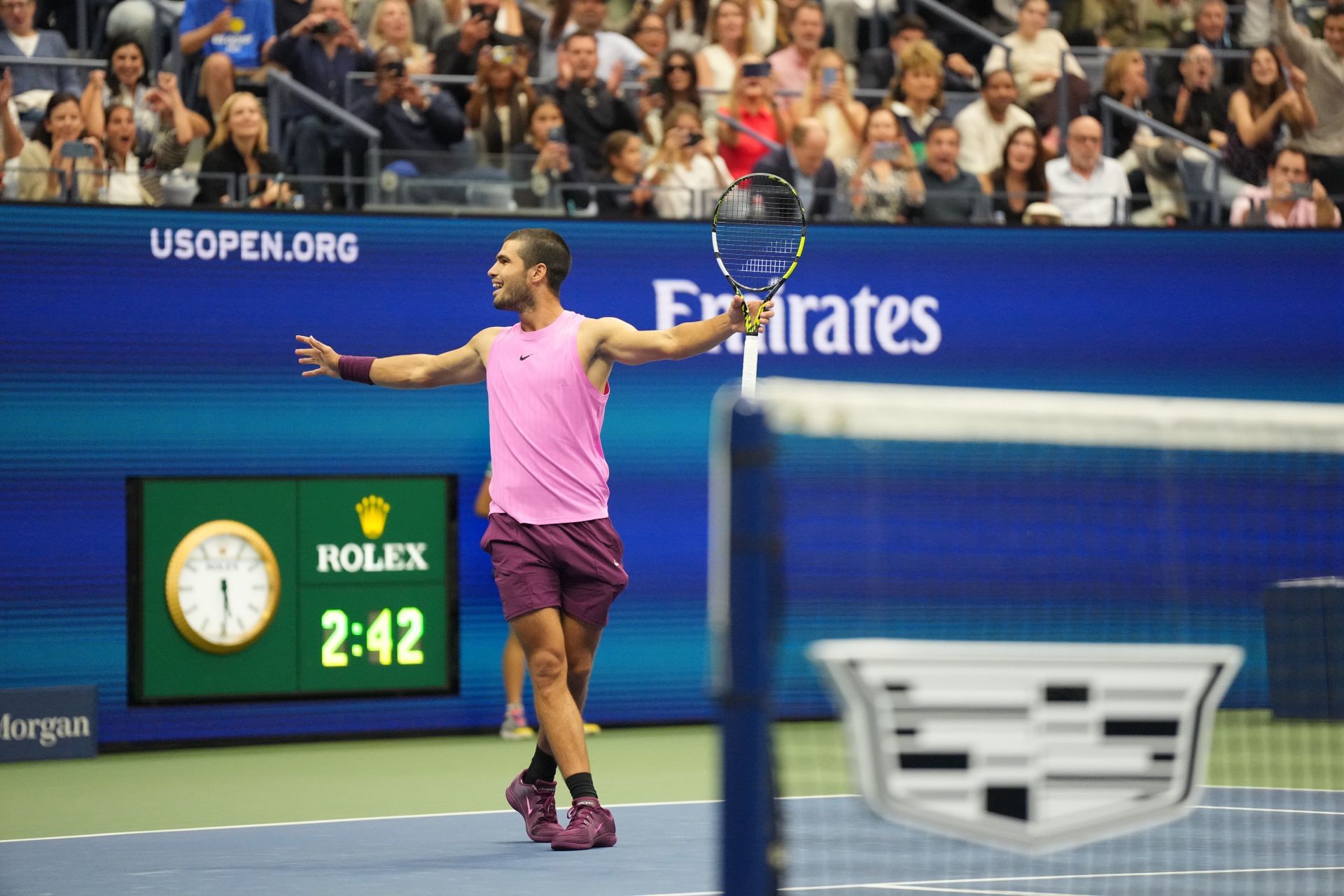 Alcaraz at the 2025 US Open (Image Source: Getty)