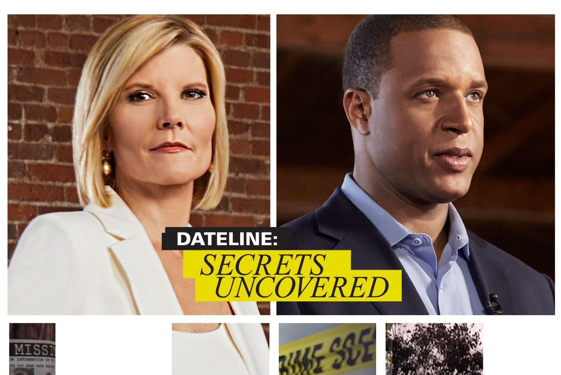 Kate Snow and Craig Melvin of Dateline: Secrets Uncovered (Image via Oxygen)