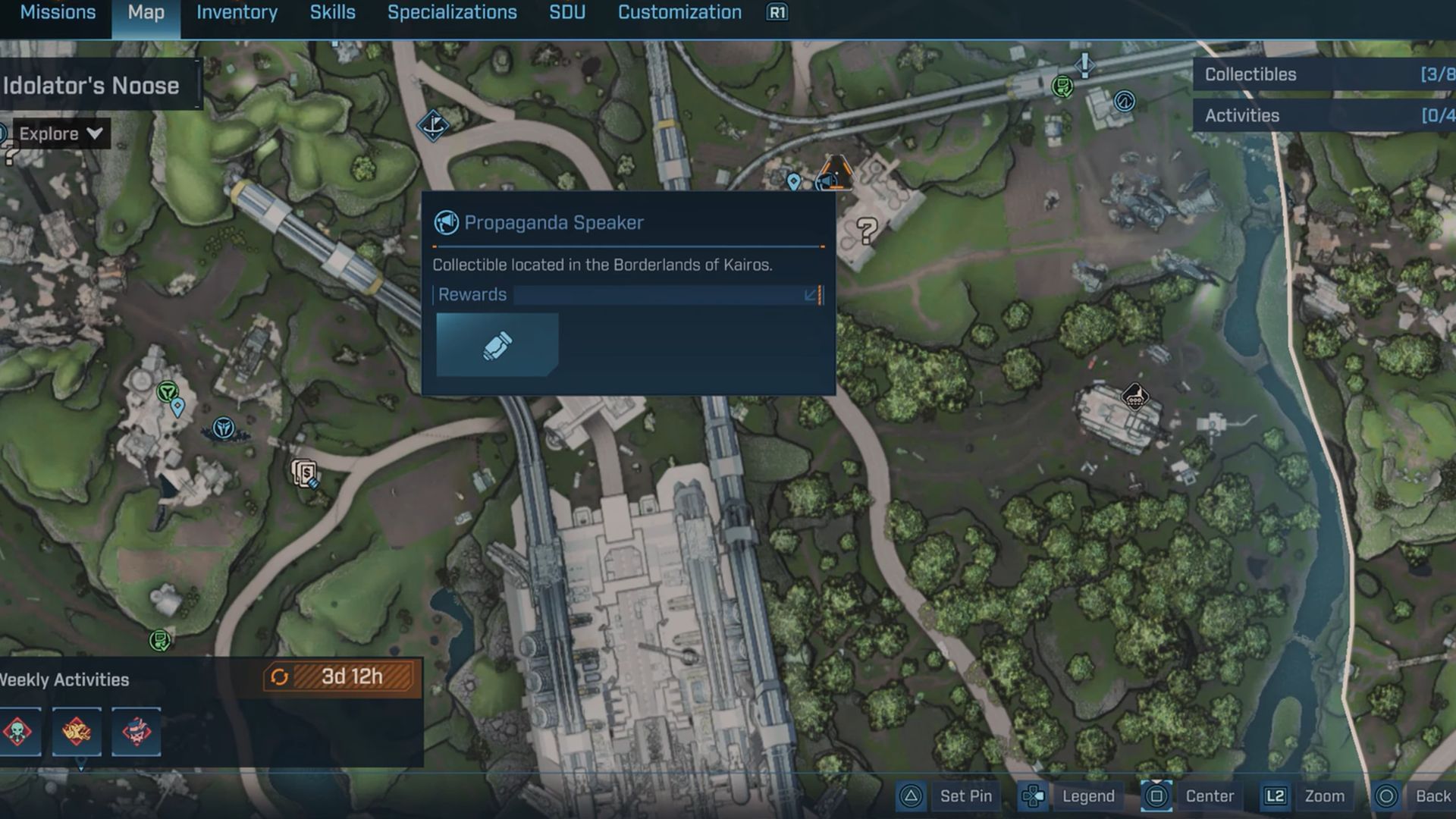 The Propaganda Speaker is located near the Rosemary&rsquo;s Reserve (Image via Gearbox Software)