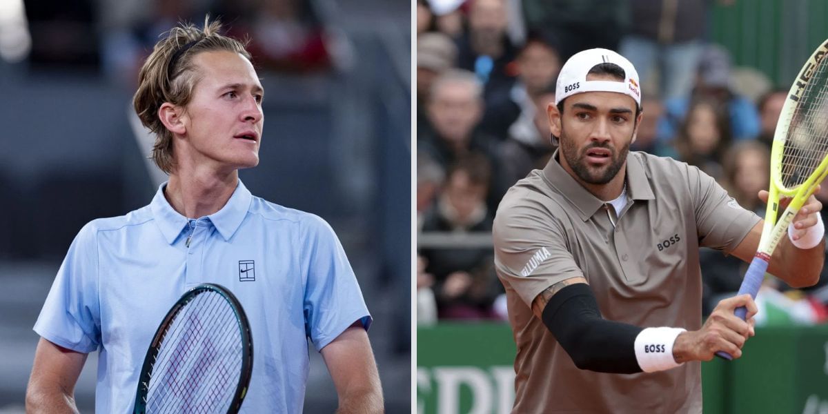 Sebastian Korda and Matteo Berrettini at the Shanghai Masters - Image Source: Getty 
