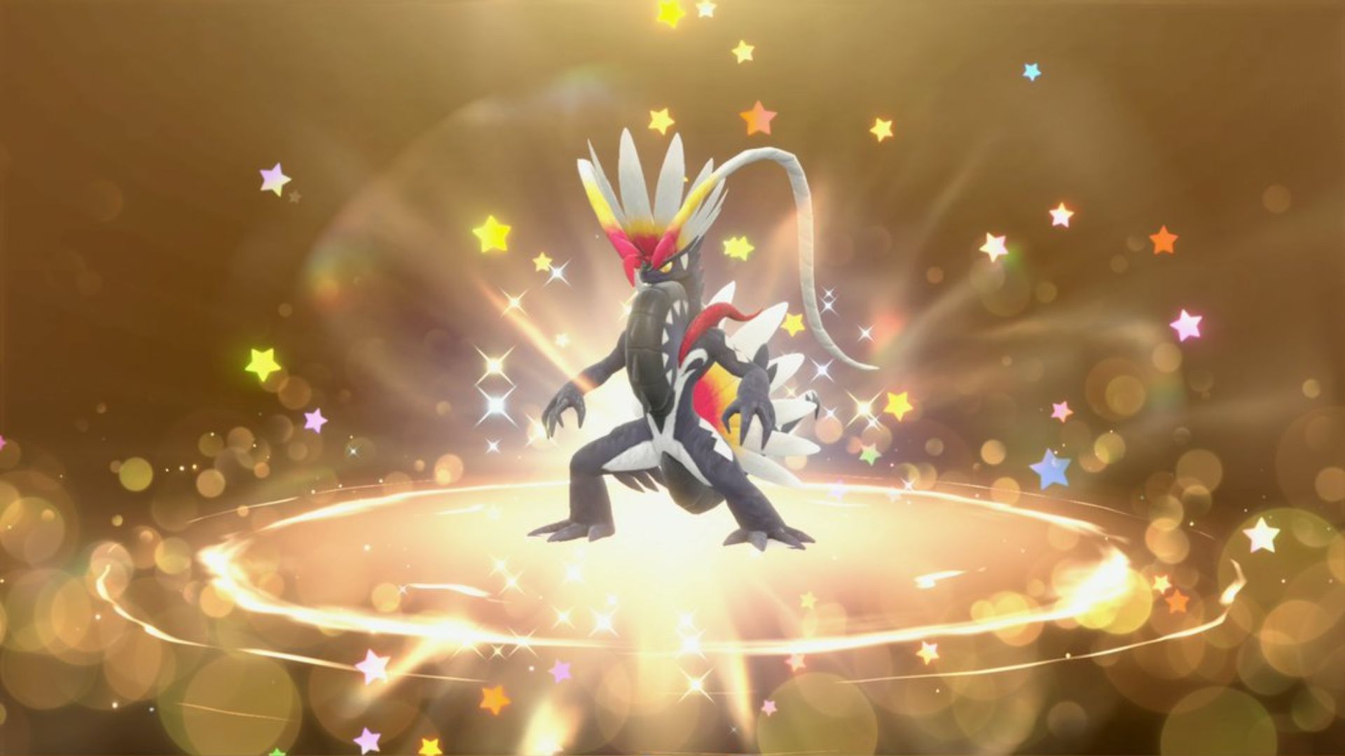 Shiny Koraidon as seen in the game (Image via TPC)