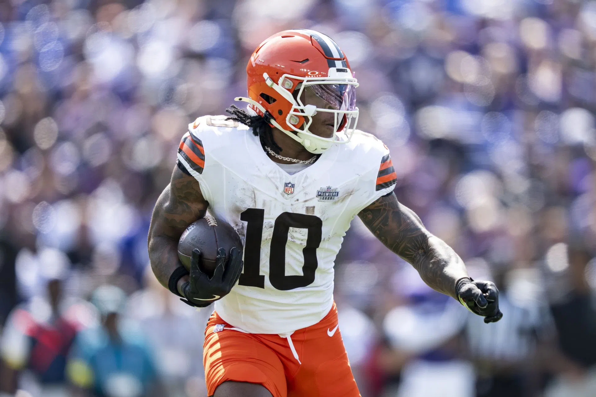 Quinshon Judkins at Cleveland Browns v Baltimore Ravens - NFL 2025 - Source: Getty