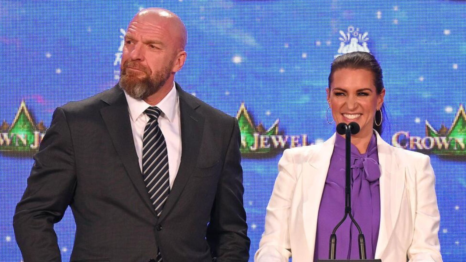 Triple H and Stephanie McMahon! [Image credit: WWE.com]