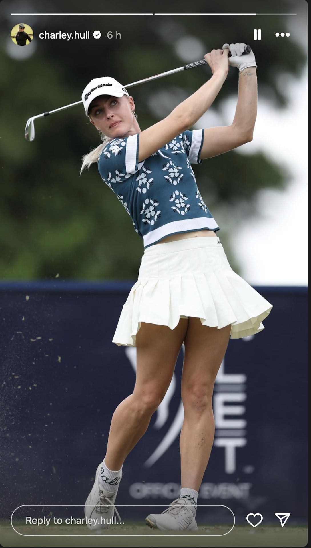 Charlie Hal Rocks Monz Golf Z in 2025 Aramco Houston (Instagram image)