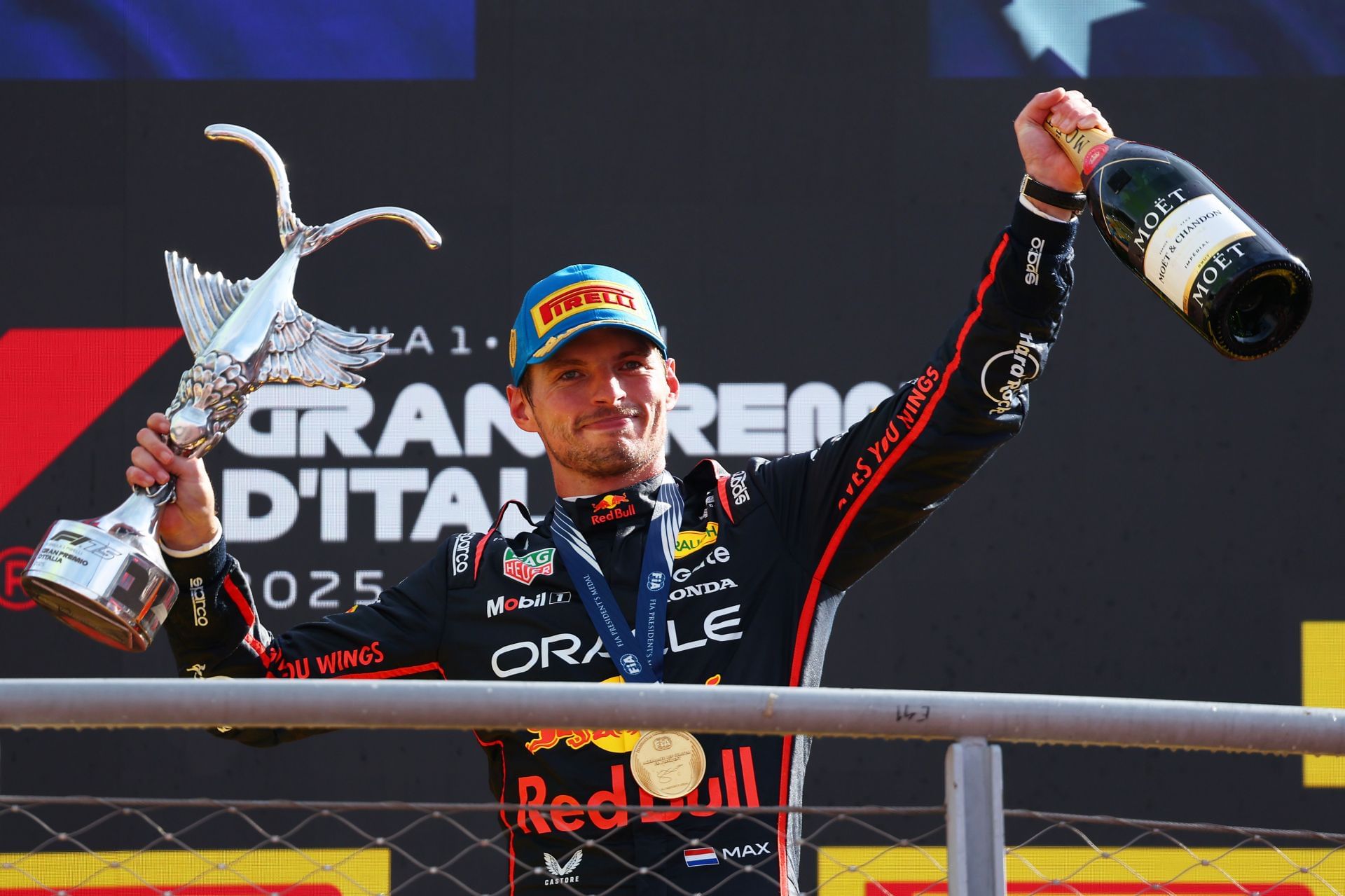 Max Verstappen celebrates his victory at the Italian Grand Prix - Source: Getty