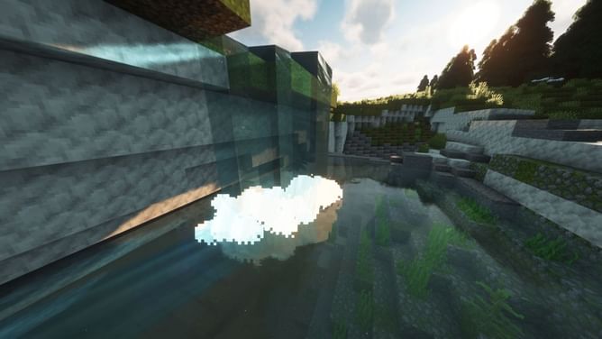 How to make waterfall in Minecraft
