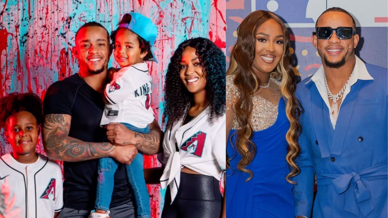 Ketel Marte with his family (Images from - Instagram.com/@elisa_guerrero09, Instagram.com/@ketel_marte4)