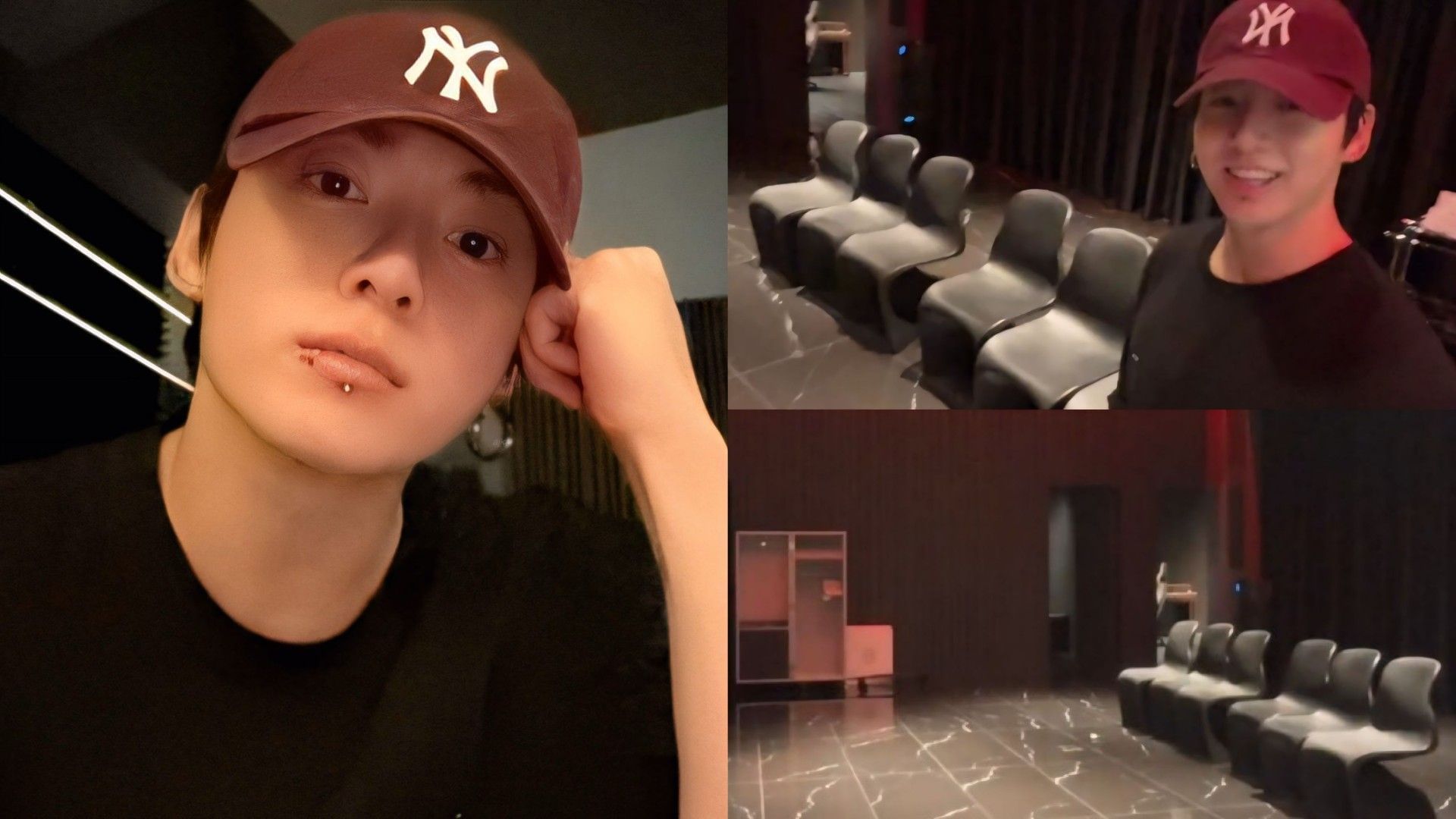 Jungkook in Weverse live (Image via Weverse)