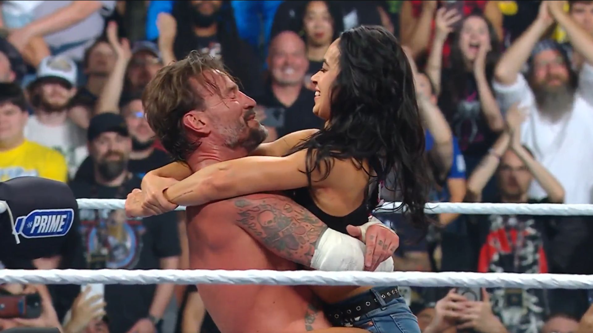 CM Punk and AJ Lee at Wrestlepalooza [Image Credits: WWE
