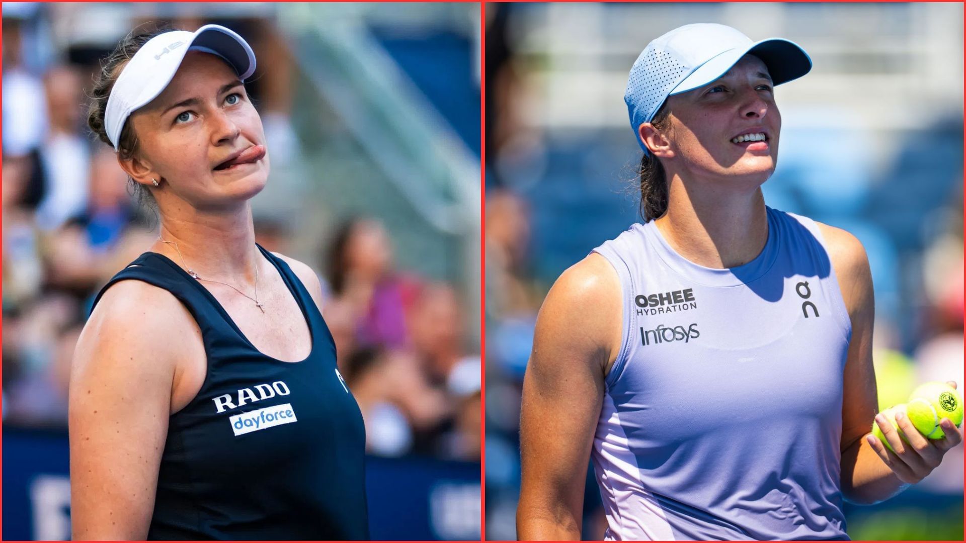 Barbora Krejcikova (L) Iga Swiatek (R) | GETTY