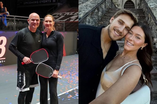 PICTURES: Andre Agassi & Steffi Graf's son Jaden's girlfriend Catherine turns up the glamor in stylish fit, rocks Prada shoes during US Open visit
