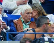 Martina Navratilova at the 2025 US Open