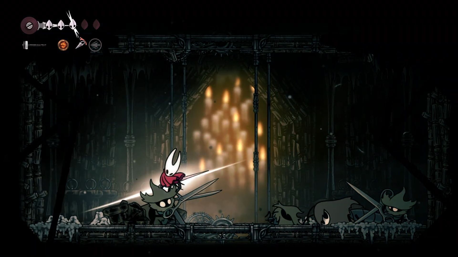 The Reaper Crest features three tool slots: Red, Blue, and Yellow (Image via Team Cherry || YouTube@SanzzTheGamer)