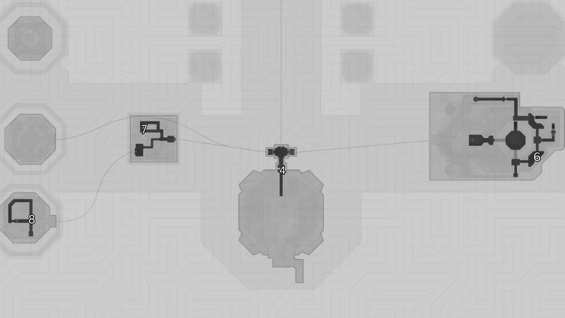 Nymph 4, 6, 7, and 8 locations (Image via HoYoverse)