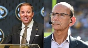 "I'm three haircuts away from looking like you": Missouri HC Eliah Drinkwitz takes hilarious swipe at Paul Finebaum's baldness on live TV