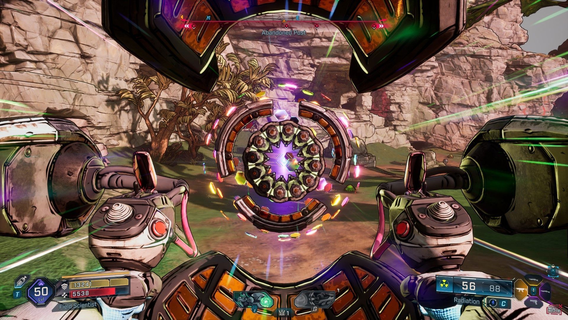Harlowe&rsquo;s CHROMA Accelerator deals impressive damage (Image via 2K)