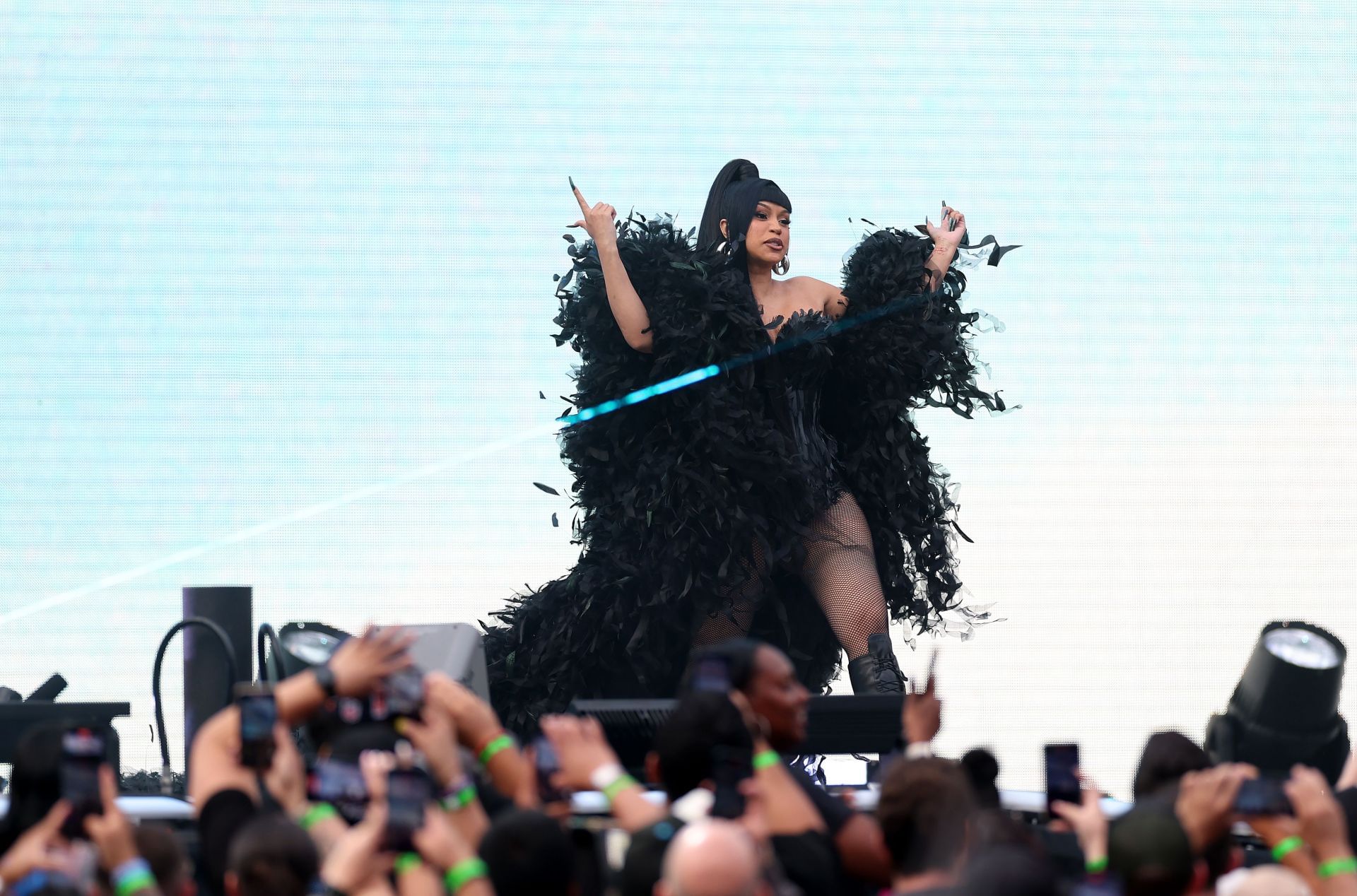 Cardi B at the WWE - 2025 SummerSlam (Image via Elsa/Getty Images)