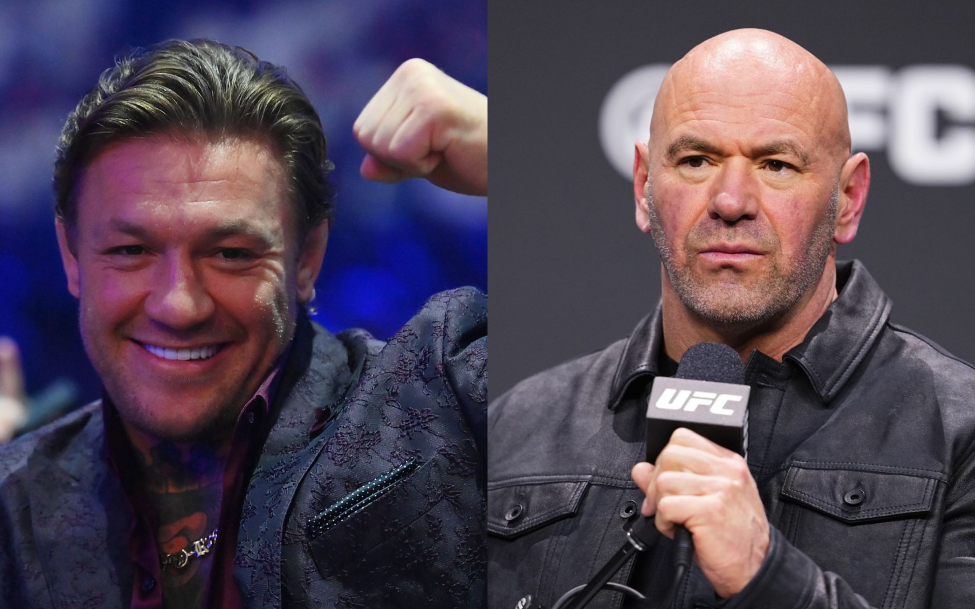 Dana White (right) talks Conor McGregor (left) being on UFC White House card. [Images courtesy: Getty Images]