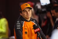 McLaren's Oscar Piastri in the media pen after the 2025 F1 Grand Prix of Azerbaijan - Source: Getty