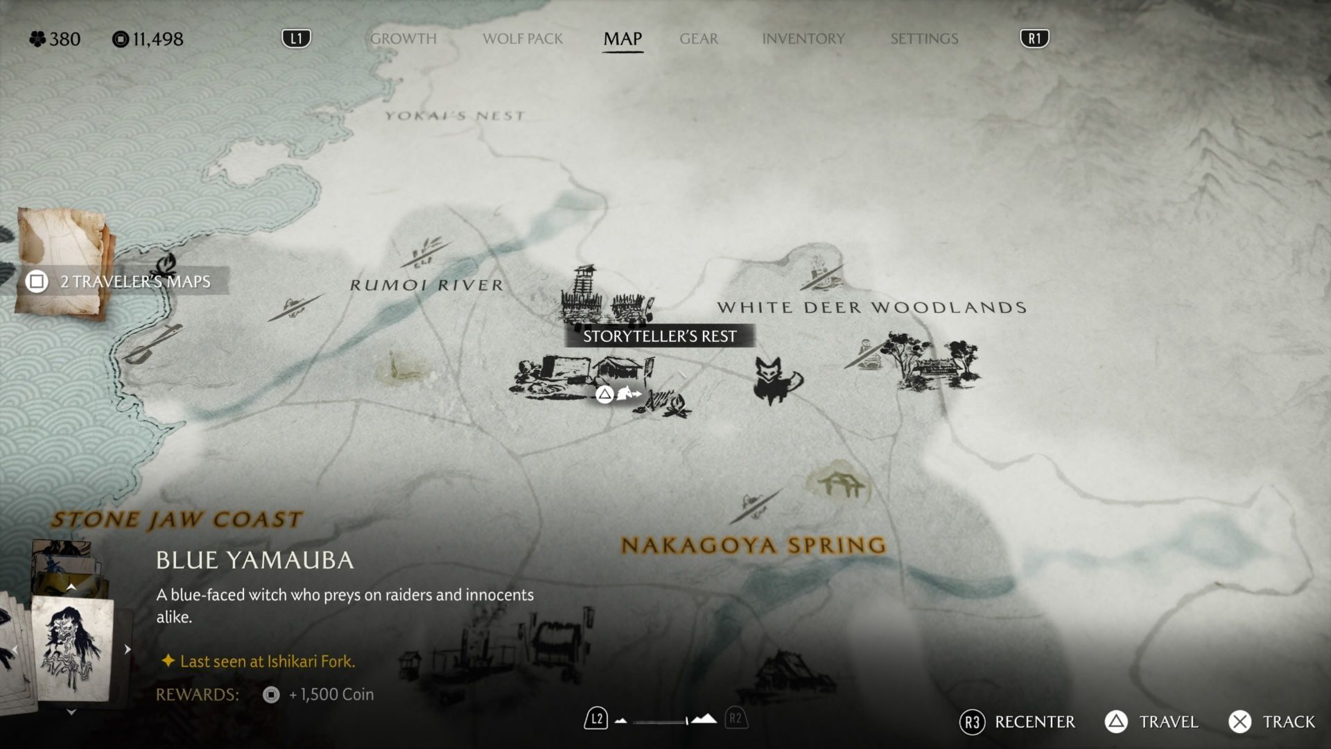 The first wind chime is north of the Storyteller&#039;s Rest (Image via Sportskeeda Gaming / Sucker Punch)
