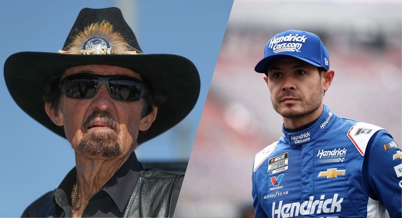 Richard Petty and Kyle Larson