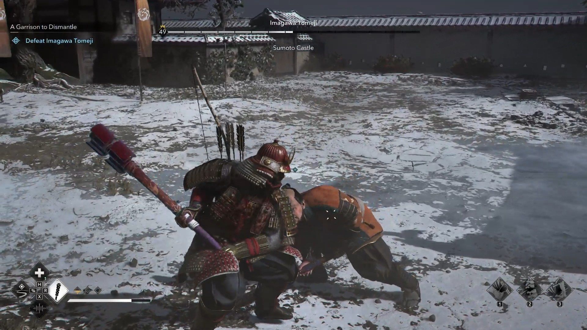 Strike after Tomeji&#039;s heavy ground attack (Image via Ubisoft)